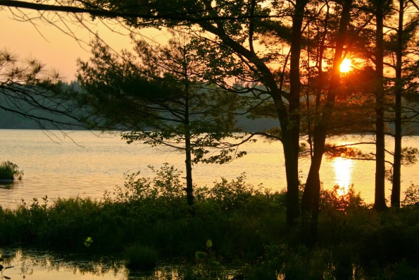 Sunset, camping, June 2011